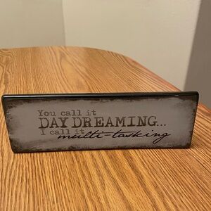 Black and White Decorative Sign
